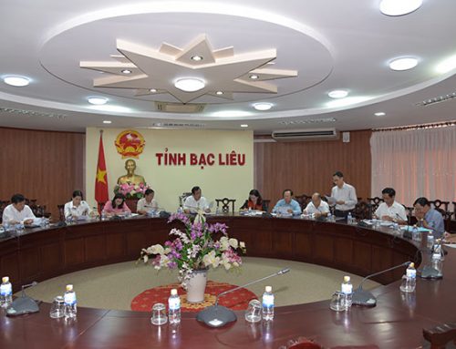 Họp bàn tổ chức VietShrimp 2018 tại Bạc Liêu